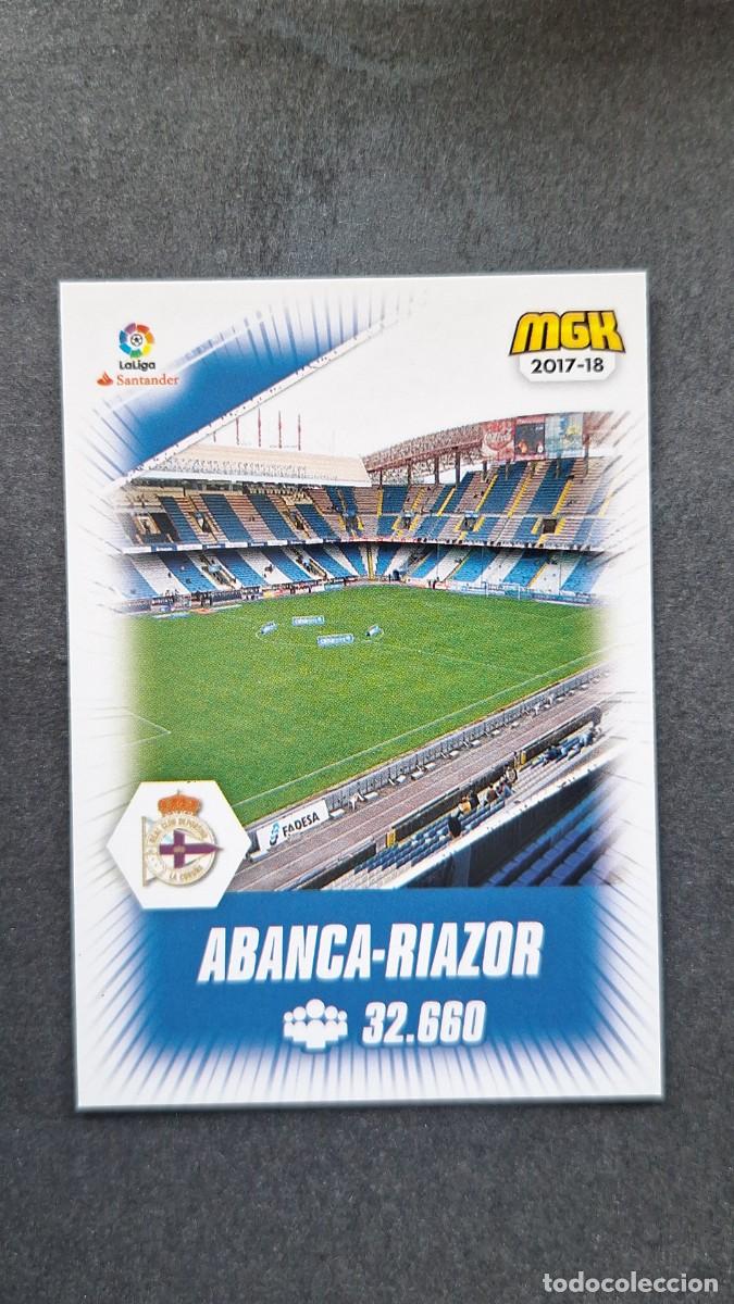 Cromos de f&uacute;tbol: L1 ESTADIO ABANCA RIAZOR DEPORTIVO DE LA CORU&Ntilde;A 184 PANINI MEGACRACKS 2017 2018 17 18