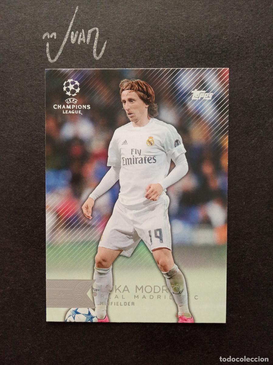 Cromos de f&uacute;tbol: N&ordm; 12 MODRIC REAL MADRID CROACIA ⚽ TOPPS &reg; SHOWCASE UCL UEFA CHAMPIONS LEAGUE 2015 2016 15 16 NUEVO