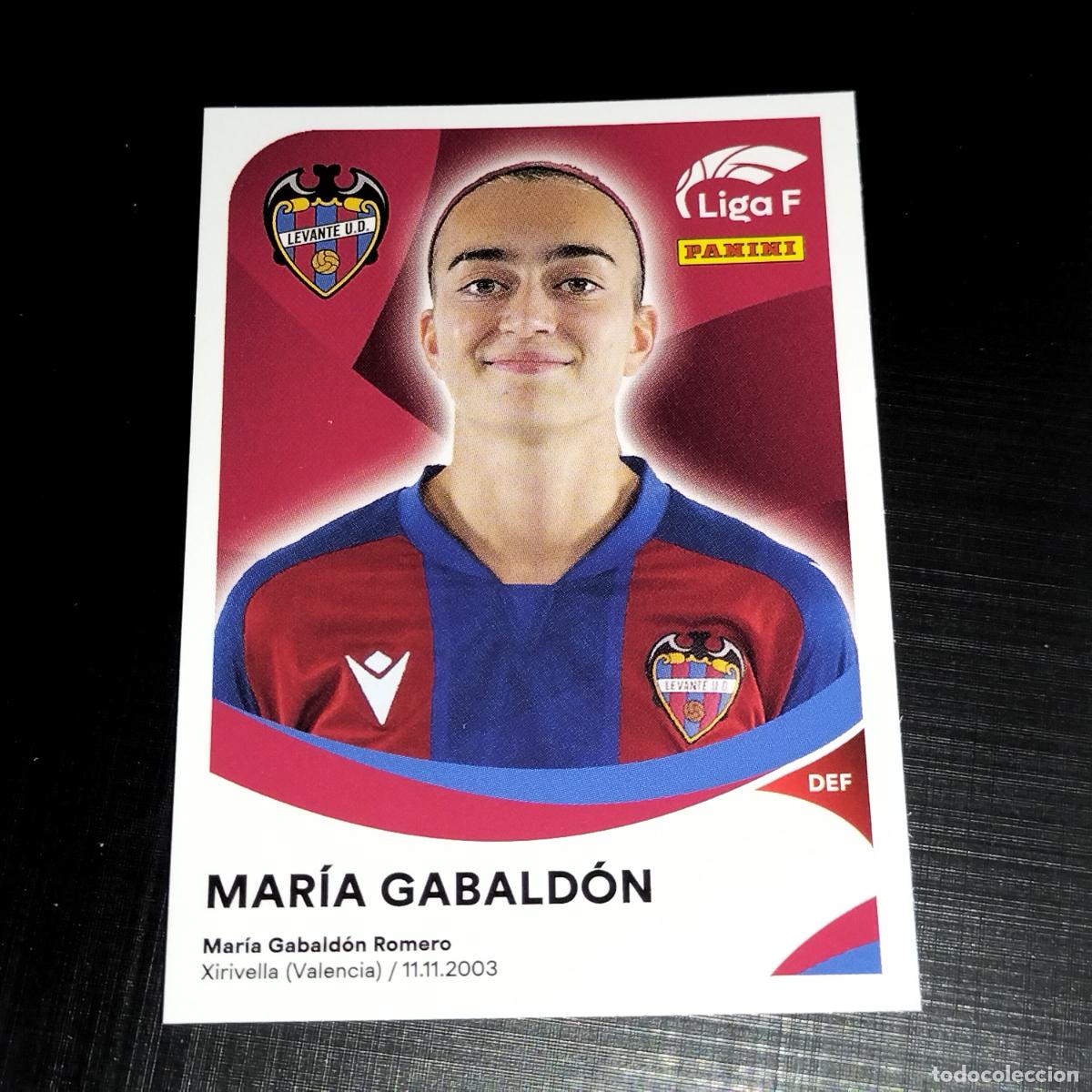 Cromos de f&uacute;tbol: 207 MARIA GABALDON LEVANTE UD CROMOS LIGA F FEMENINA PANINI 2024 2025 24 25