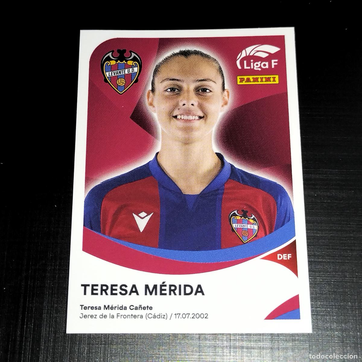 Cromos de f&uacute;tbol: 209 TERESA MERIDA LEVANTE UD CROMOS LIGA F FEMENINA PANINI 2024 2025 24 25