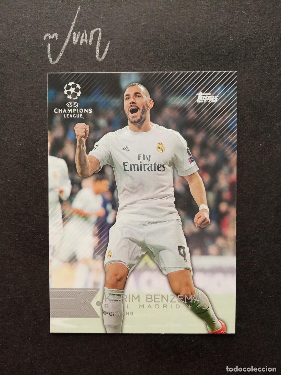 Cromos de f&uacute;tbol: N&ordm; 16 BENZEMA REAL MADRID FRANCIA ⚽ TOPPS &reg; SHOWCASE UEFA CHAMPIONS LEAGUE 2015 2016 15 16 NUEVO