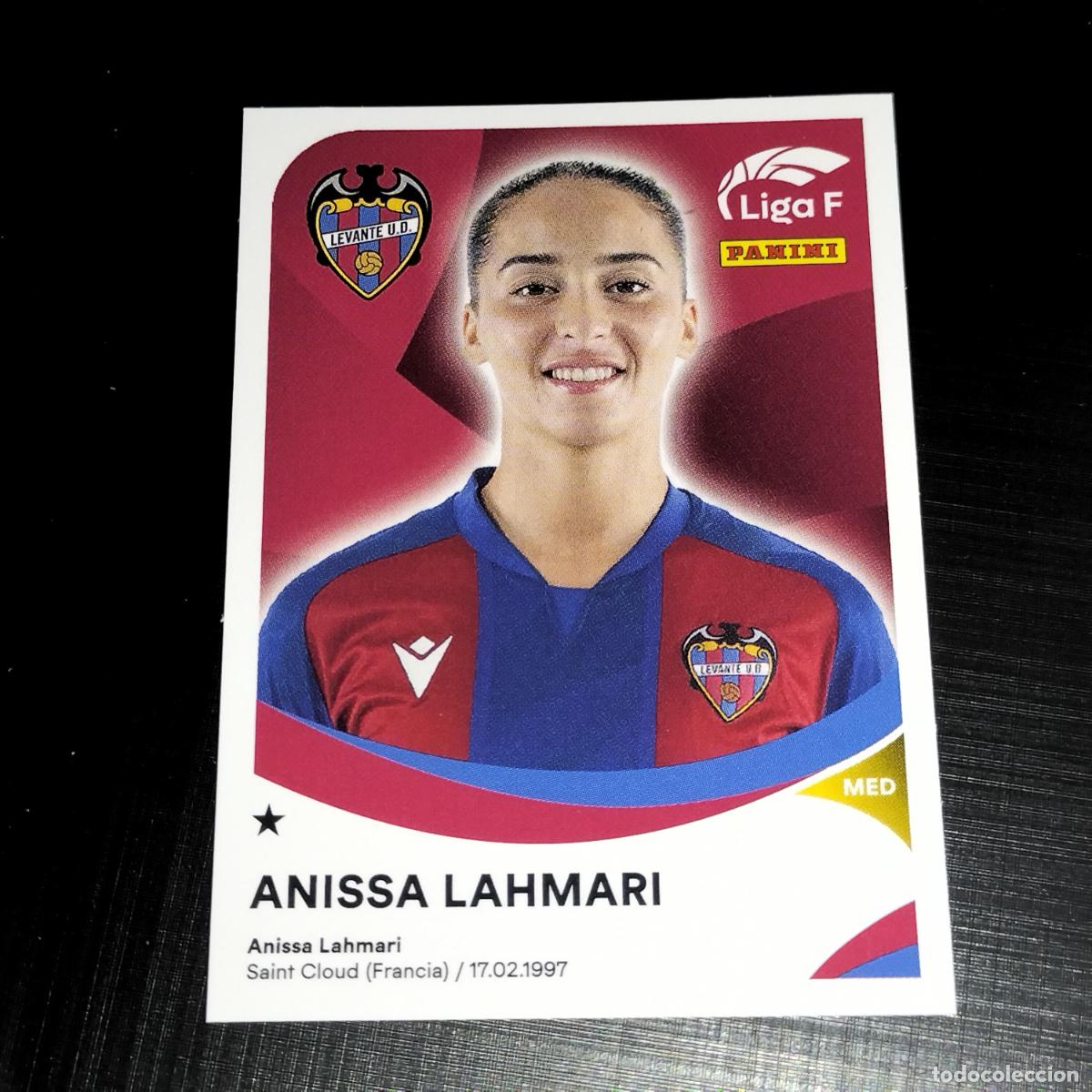 Cromos de f&uacute;tbol: 215 ANISSA LAHMARI LEVANTE UD CROMOS LIGA F FEMENINA PANINI 2024 2025 24 25