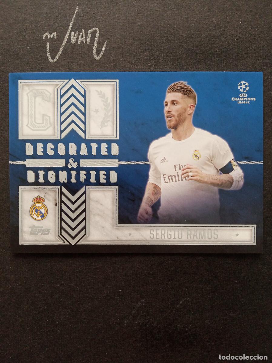 Cromos de f&uacute;tbol: DECORATED & DIGNIFIED SERGIO RAMOS REAL MADRID ESPA&Ntilde;A ⚽ TOPPS &reg; SHOWCASE CHAMPIONS 2015 2016 15 16