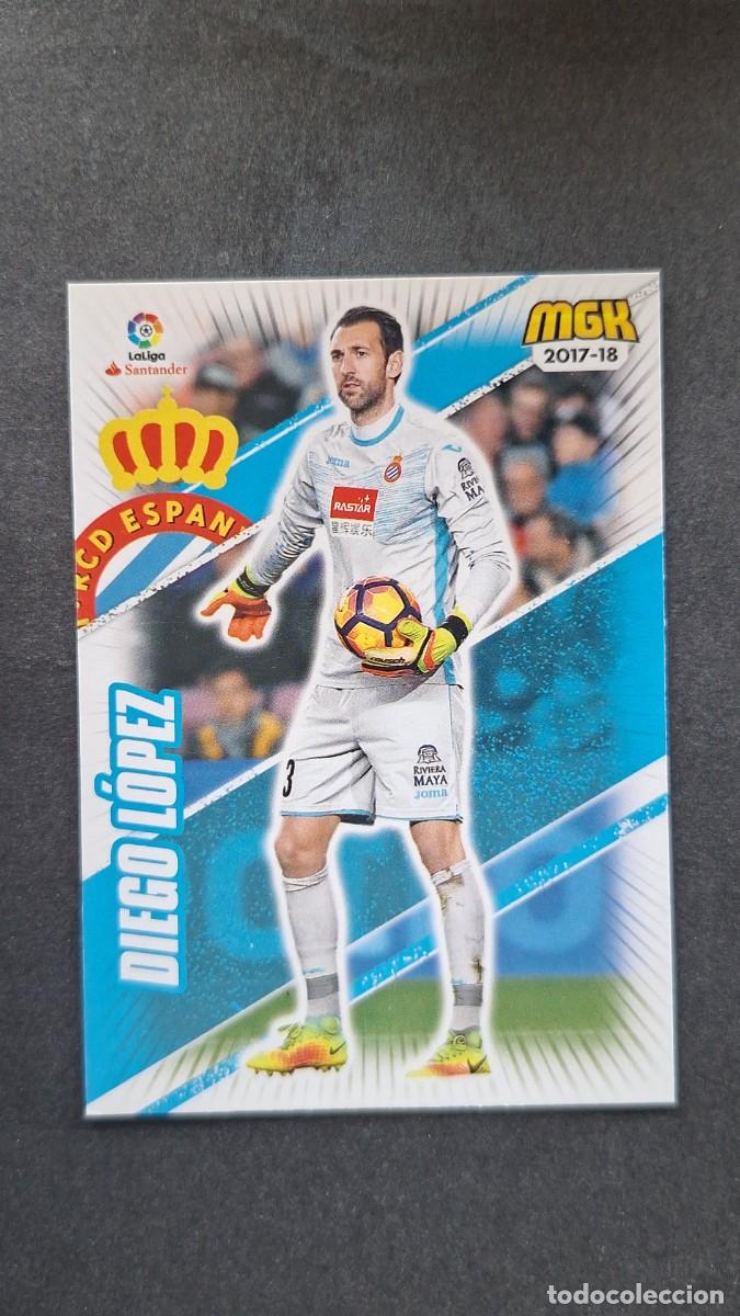 Cromos de f&uacute;tbol: L1 DIEGO LOPEZ R. C. D. ESPA&Ntilde;OL 218 PANINI MEGACRACKS 2017 2018 17 18