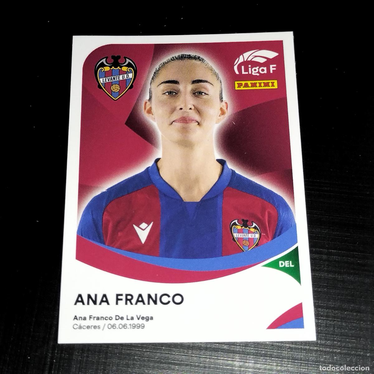 Cromos de f&uacute;tbol: 220 ANA FRANCO LEVANTE UD CROMOS LIGA F FEMENINA PANINI 2024 2025 24 25