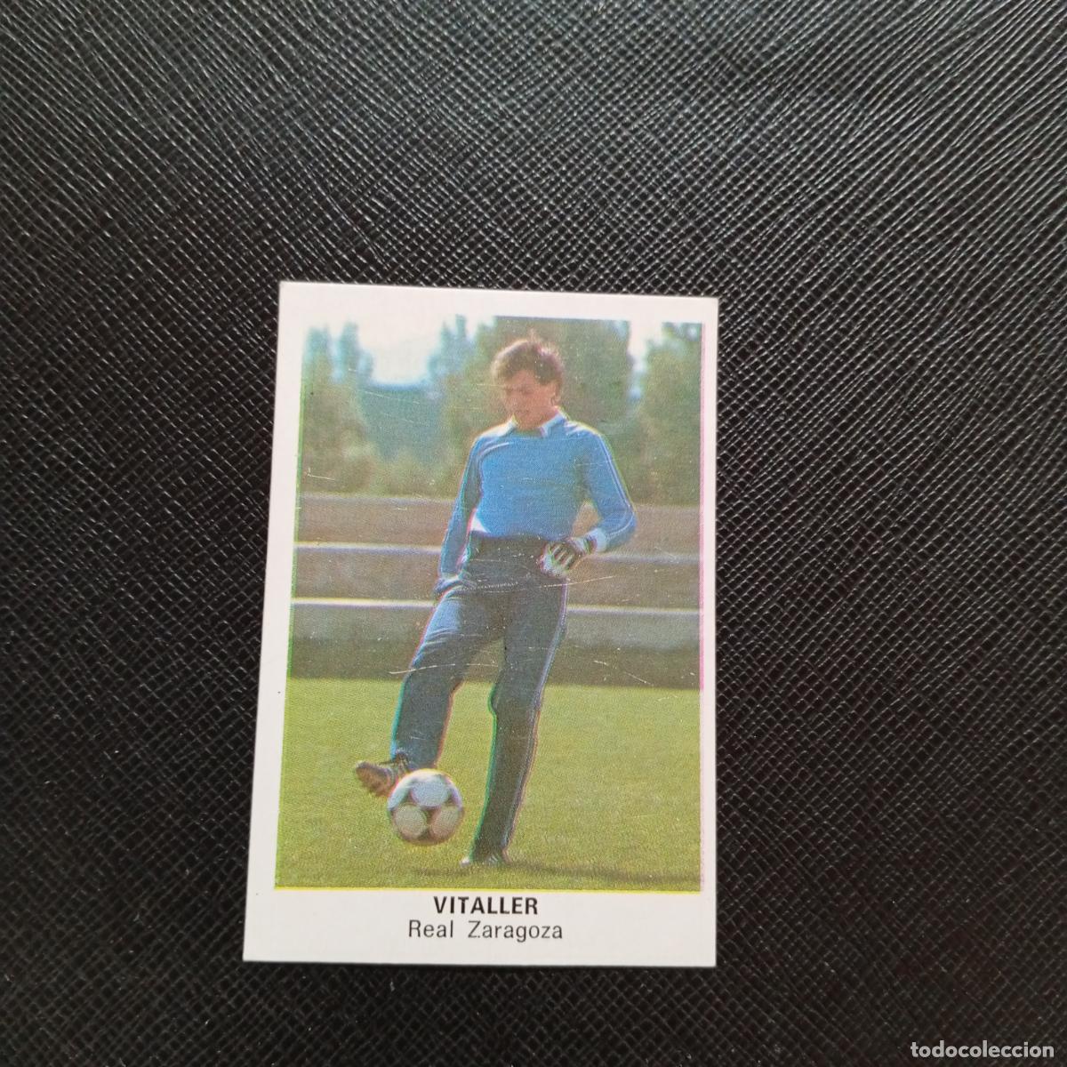 Cartes &agrave; collectionner de Football: VITALLER ZARAGOZA CANO 1983 1984 CROMO FUTBOL 83 84 LIGA - DESPEGADO - A27 PG37