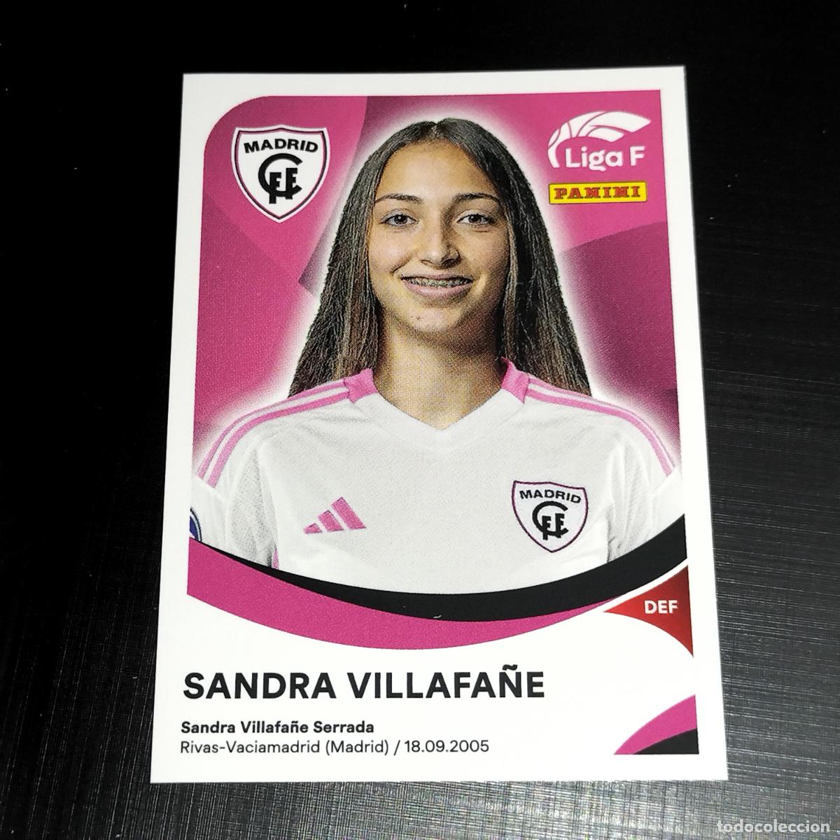 Cromos de f&uacute;tbol: 227 SANDRA VILLAFA&Ntilde;E CFF MADRID CROMOS LIGA F FEMENINA PANINI 2024 2025 24 25