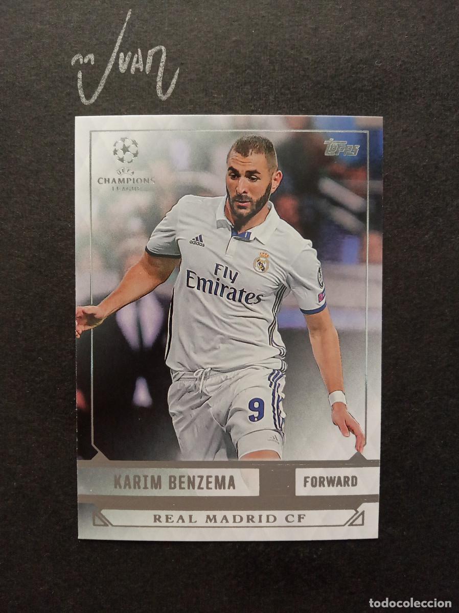 Cromos de f&uacute;tbol: N&ordm; 160 BENZEMA REAL MADRID FRANCIA ⚽ TOPPS &reg; SHOWCASE UEFA CHAMPIONS LEAGUE 2016 2017 16 17 NUEVO