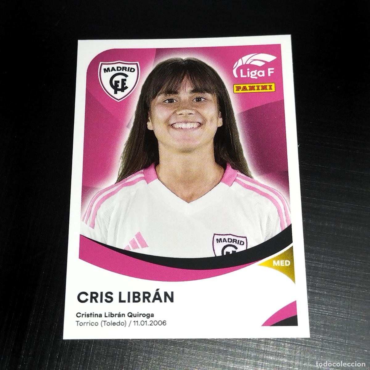 Cromos de f&uacute;tbol: 234 CRIS LIBRAN CFF MADRID CROMOS LIGA F FEMENINA PANINI 2024 2025 24 25