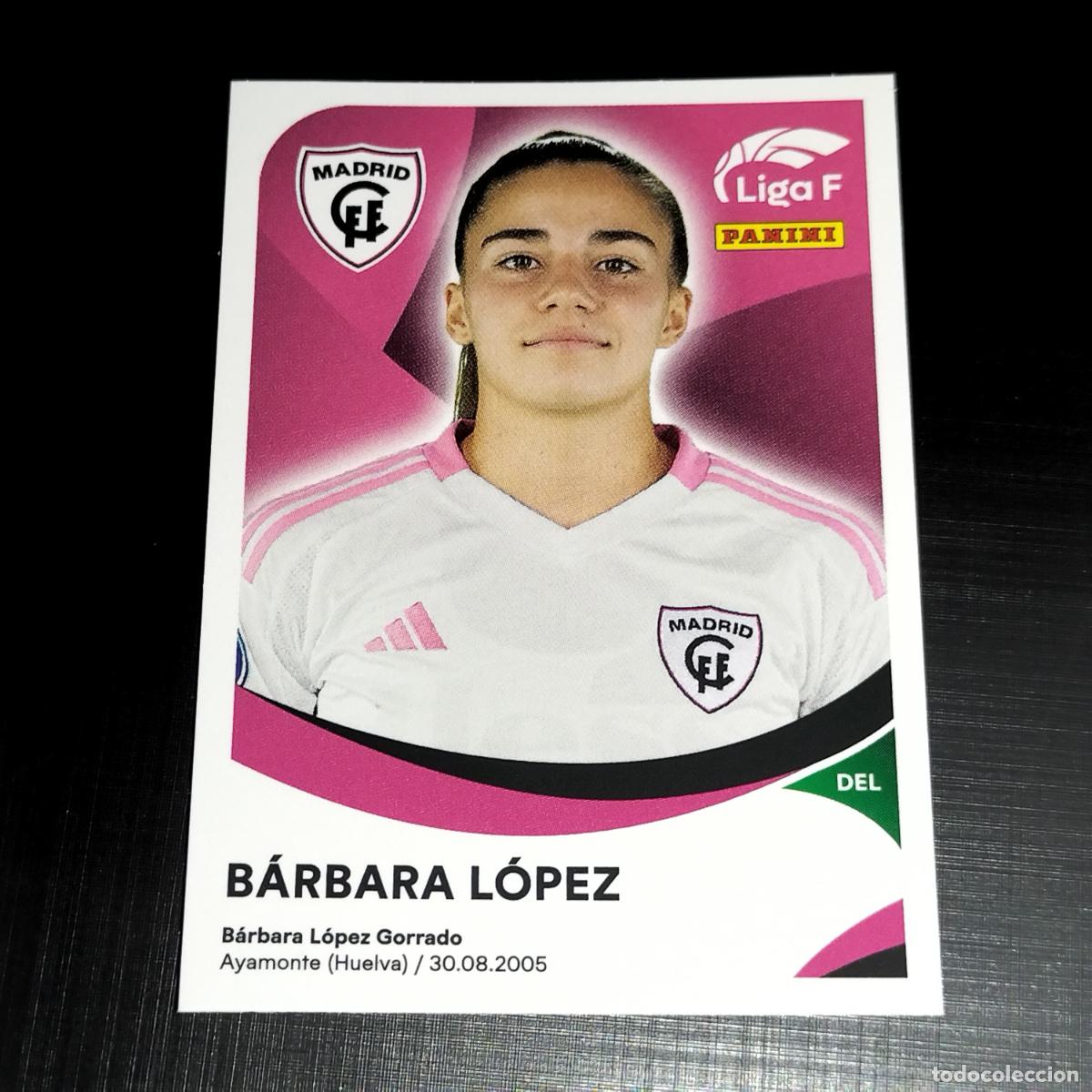 Cromos de f&uacute;tbol: 240 A BARBARA LOPEZ CFF MADRID CROMOS LIGA F FEMENINA PANINI 2024 2025 24 25