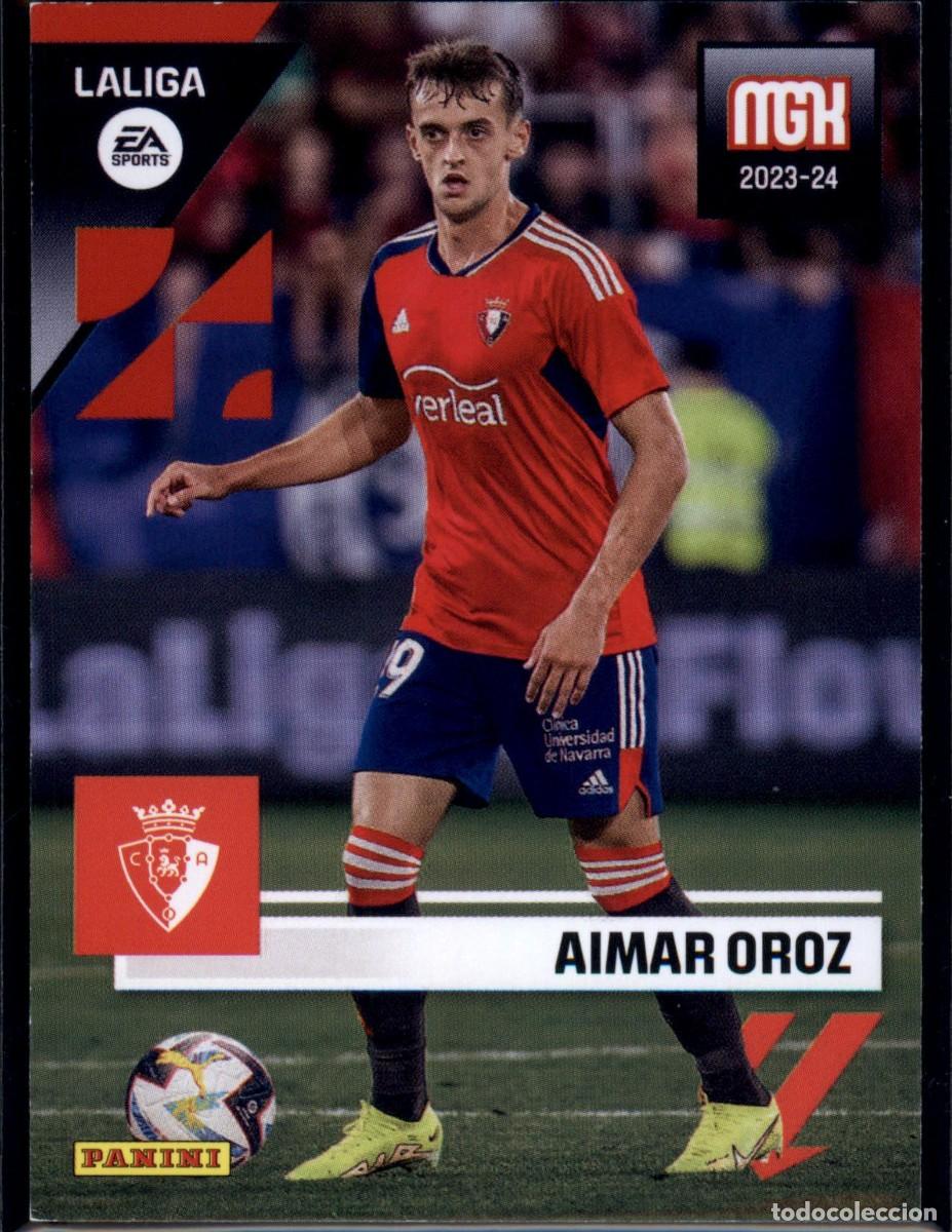 Cromos de f&uacute;tbol: Aimar Oroz N&ordm; 285 CA Osasuna LaLiga Santander Megacracks 2023 2024 Panini 23 24