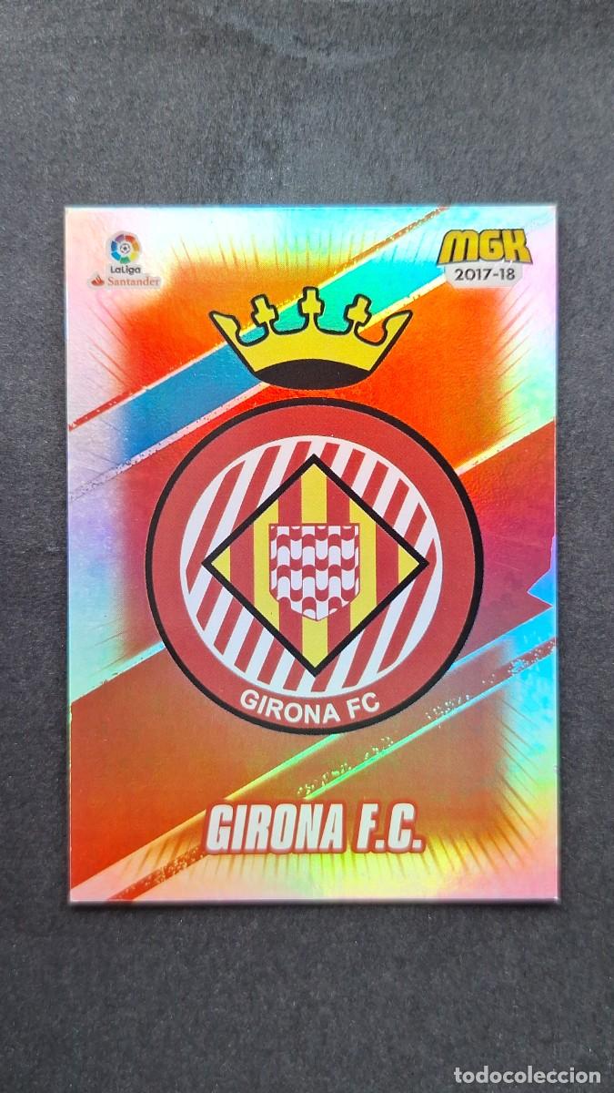 Cromos de f&uacute;tbol: L1 ESCUDO GIRONA F. C. 271 PANINI MEGACRACKS 2017 2018 17 18