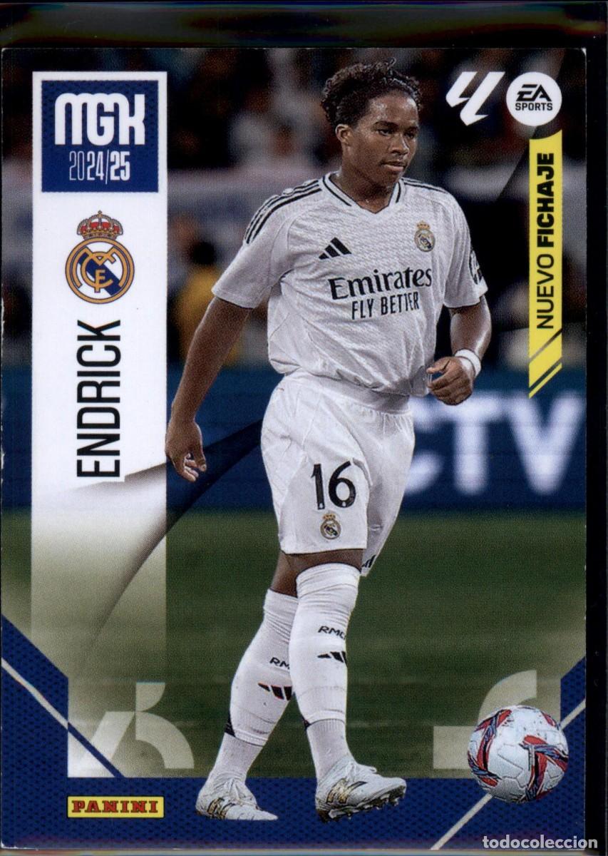 Cromos de f&uacute;tbol: Endrick Nuevo Fichaje N&ordm; 444 Real Madrid LaLiga Santander Megacracks 2024 2025 Panini 24 25