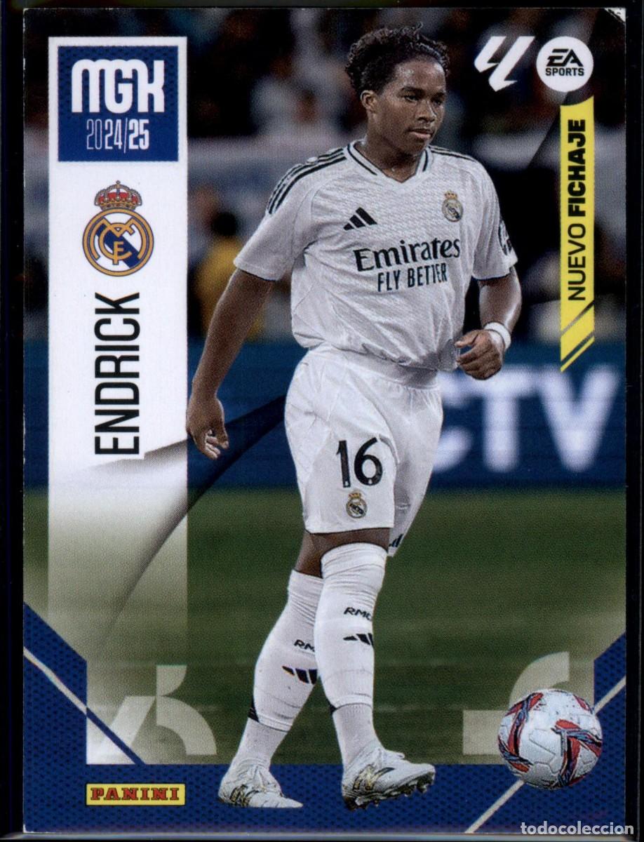Cromos de f&uacute;tbol: Endrick Nuevo Fichaje N&ordm; 444 Real Madrid LaLiga Santander Megacracks 2024 2025 Panini 24 25