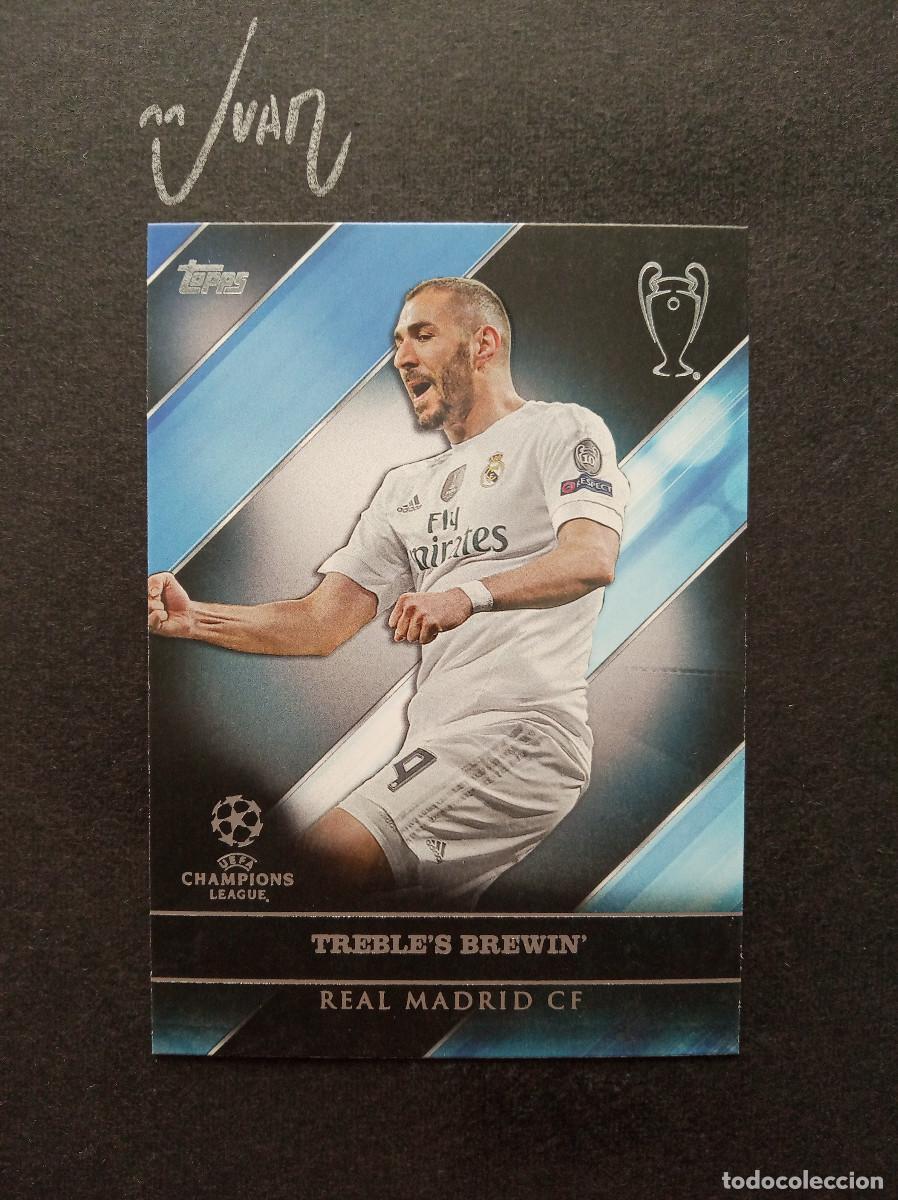 Cromos de f&uacute;tbol: RM 5 ROAD VICTORY BENZEMA REAL MADRID FRANCIA⚽ TOPPS&reg; SHOWCASE UEFA CHAMPIONS LEAGUE 2016 2017 16 17