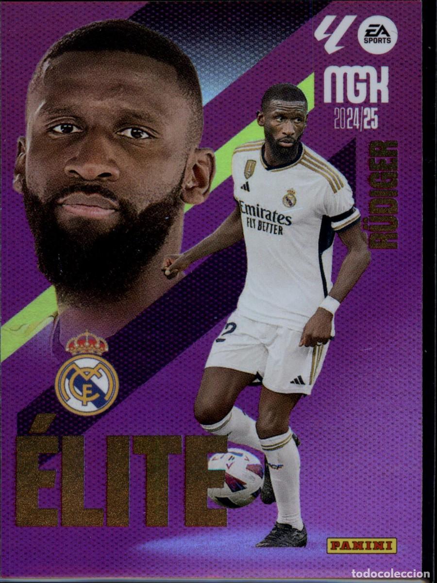 Cromos de f&uacute;tbol: R&uuml;diger &Eacute;lite N&ordm; 15 Real Madrid LaLiga Santander Megacracks 2024 2025 Panini 24 25
