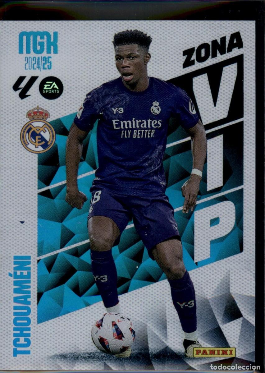 Cromos de f&uacute;tbol: Tchouam&eacute;ni Zona VIP N&ordm; 404 Real Madrid LaLiga Santander Megacracks 2024 2025 Panini 24 25