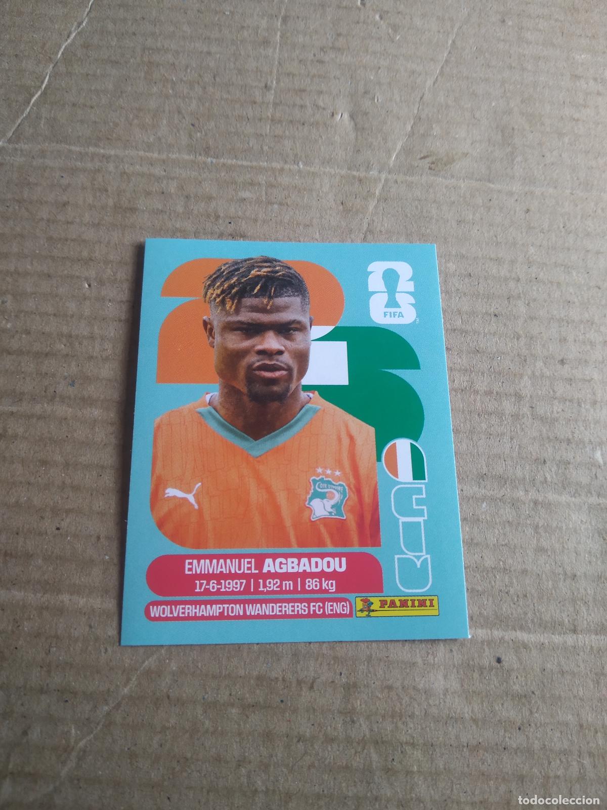 Cromos de f&uacute;tbol: CIV 8 EMMANUEL AGBADOU COSTA MARFIL CROMO FUTBOL PANINI MUNDIAL 2026 WORLD CUP COPA MUNDO