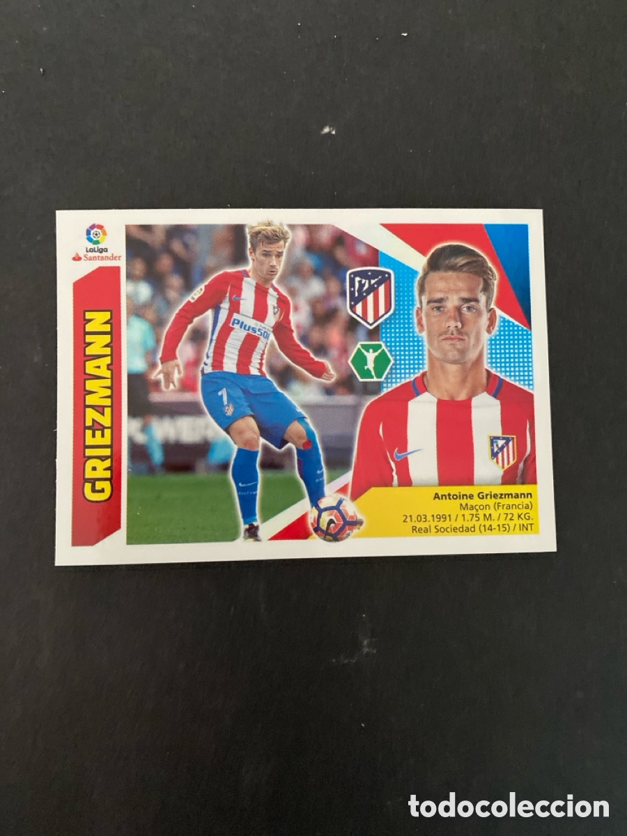Cromos de f&uacute;tbol: Cromo liga 17/18 Atl&eacute;tico de Madrid N* 16