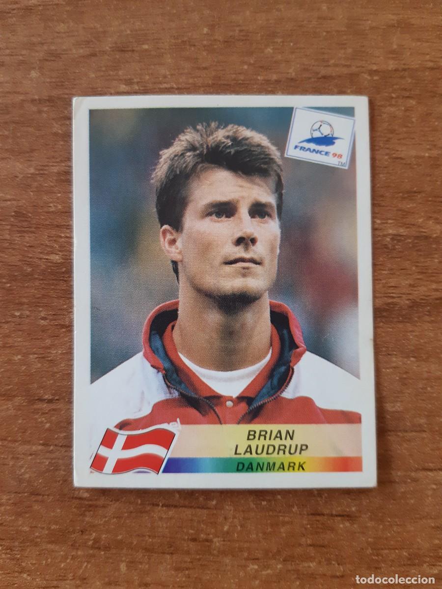 Cromos de f&uacute;tbol: N&deg;225 Brian Laudrup (Dinamarca) Mundial France 98 Francia 1998 PANINI. Nunca pegado, sin pegar