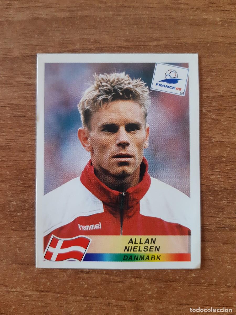Football Stickers: N&deg;222 Allan Nielsen (Dinamarca) Mundial France 98 Francia 1998 PANINI. Trasera DANONE. Nunca pegado