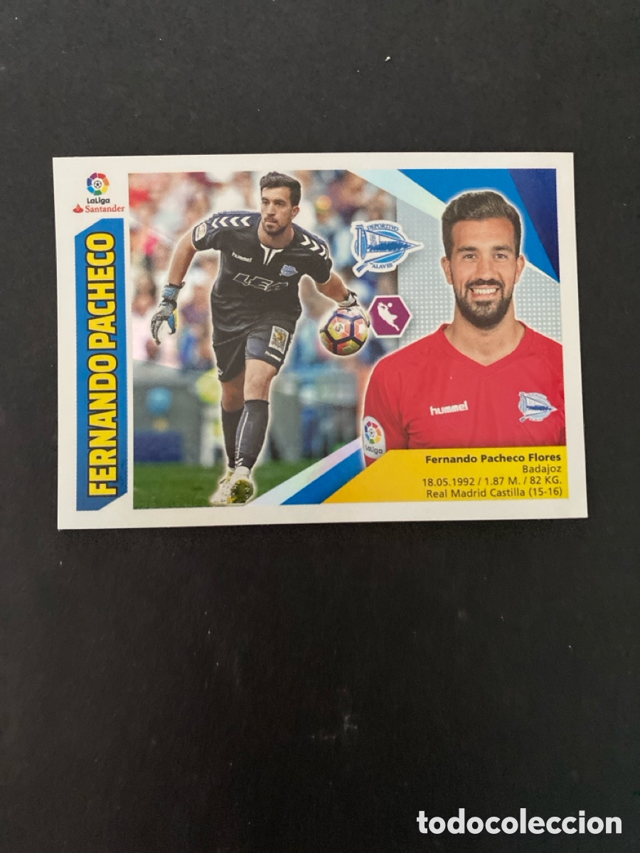 Football Stickers: Cromo liga 17/18 Dptvo Alav&eacute;s N*1