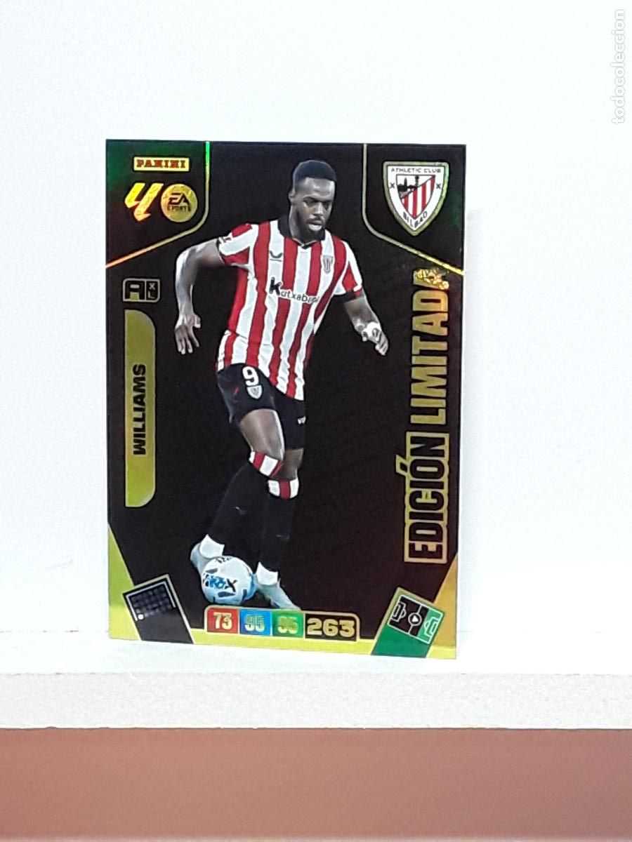 Cromos de f&uacute;tbol: ADRENALYN 2025 2026 25 26 ALBUM PANINI LIGA N LIMITADA ATHLETIC WILLIAMS
