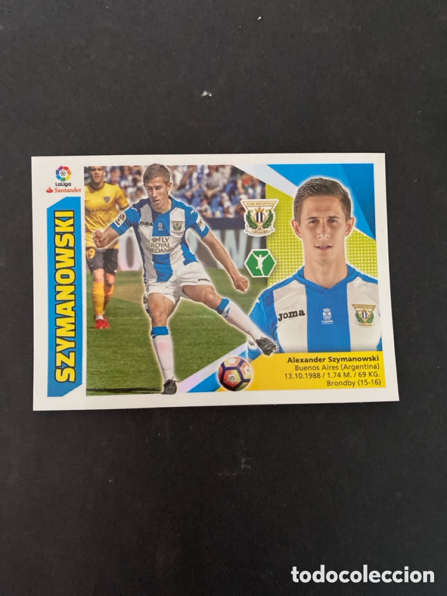 Cromos de f&uacute;tbol: Cromo liga 17/18 CD Legan&eacute;s N*15