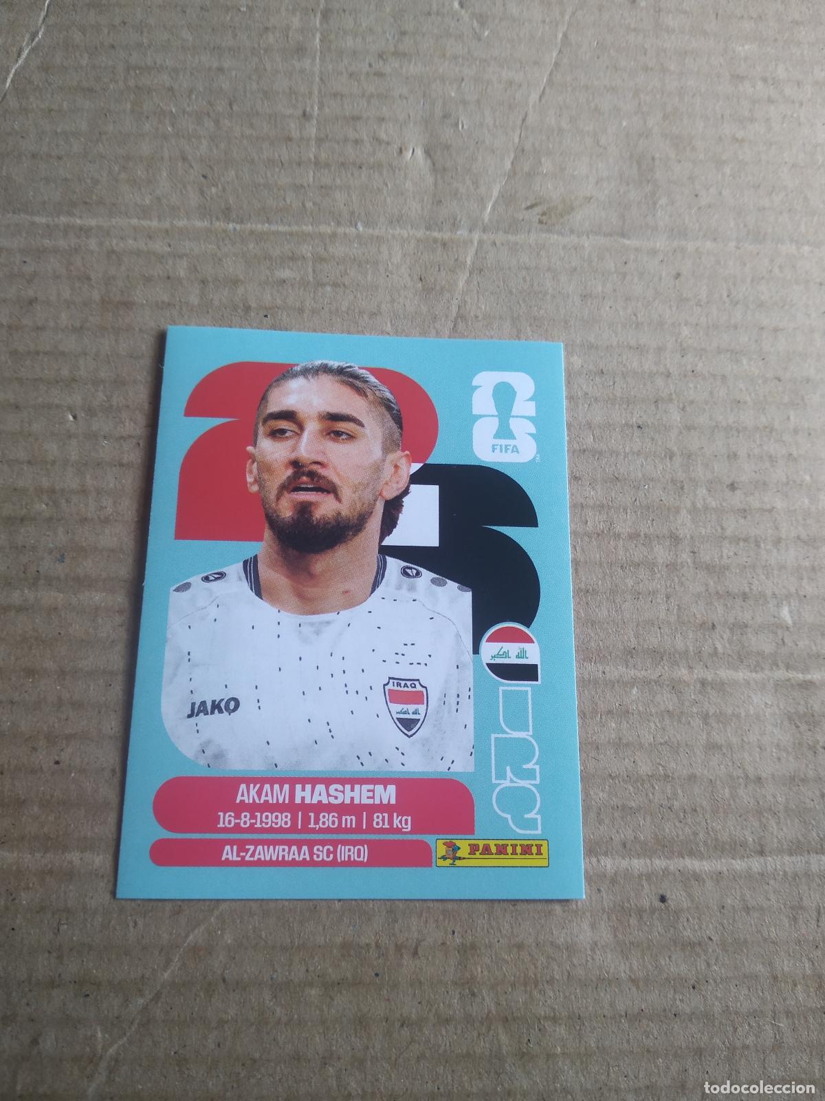 Fu&szlig;ball-Sticker: IRQ 5 AKAM HASHEM IRAK IRAQ CROMO FUTBOL PANINI MUNDIAL 2026 WORLD CUP COPA MUNDO