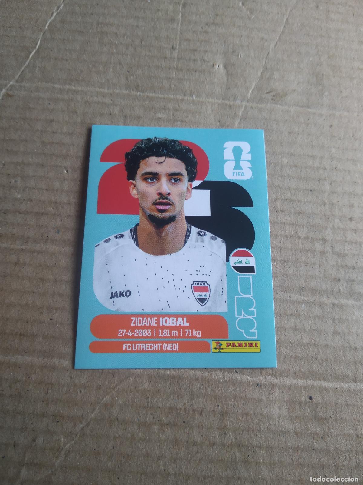 Fu&szlig;ball-Sticker: IRQ 9 ZIDANE IQBAL IRAK IRAQ CROMO FUTBOL PANINI MUNDIAL 2026 WORLD CUP COPA MUNDO