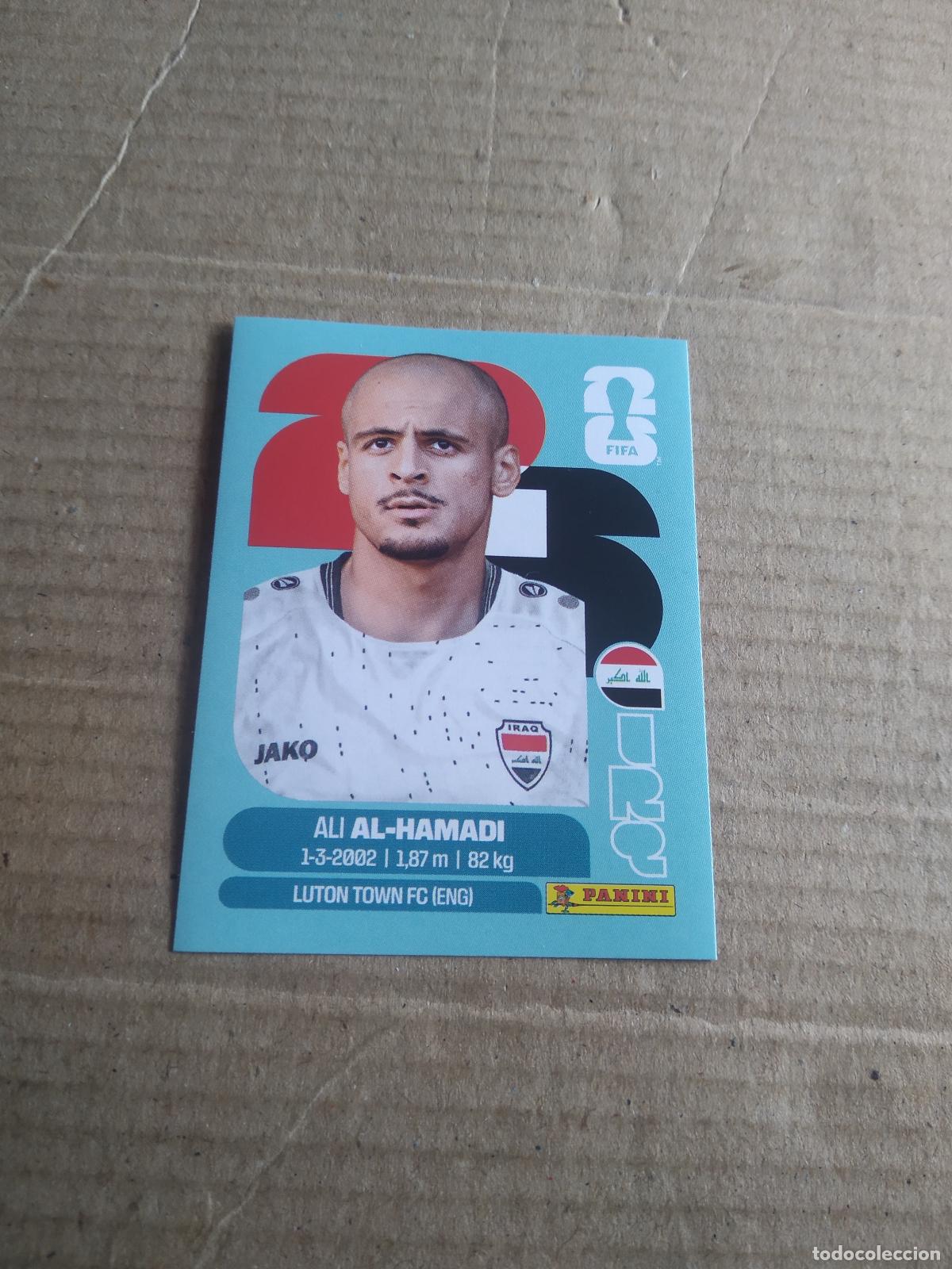 Fu&szlig;ball-Sticker: IRQ 18 ALI AL-HAMADI IRAK IRAQ CROMO FUTBOL PANINI MUNDIAL 2026 WORLD CUP COPA MUNDO