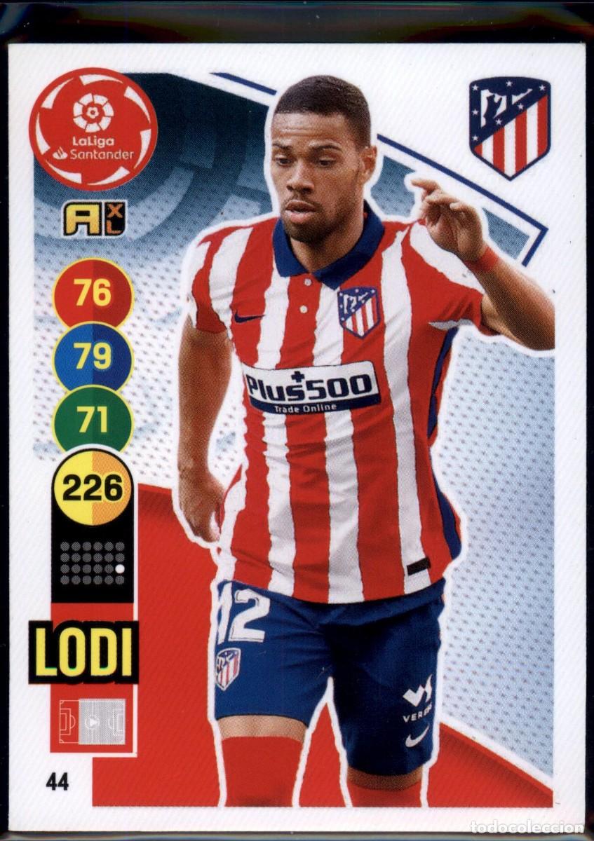 Cromos de f&uacute;tbol: Lodi N&ordm; 44 Atl&eacute;tico de Madrid LaLiga Santander Adrenalyn XL 2020 2021 Panini 20 21