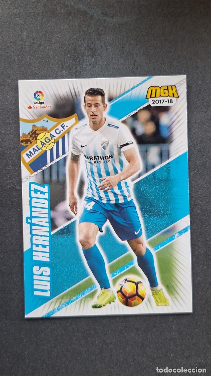 Cromos de f&uacute;tbol: L1 LUIS HERNANDEZ MALAGA C. F. 410 PANINI MEGACRACKS 2017 2018 17 18