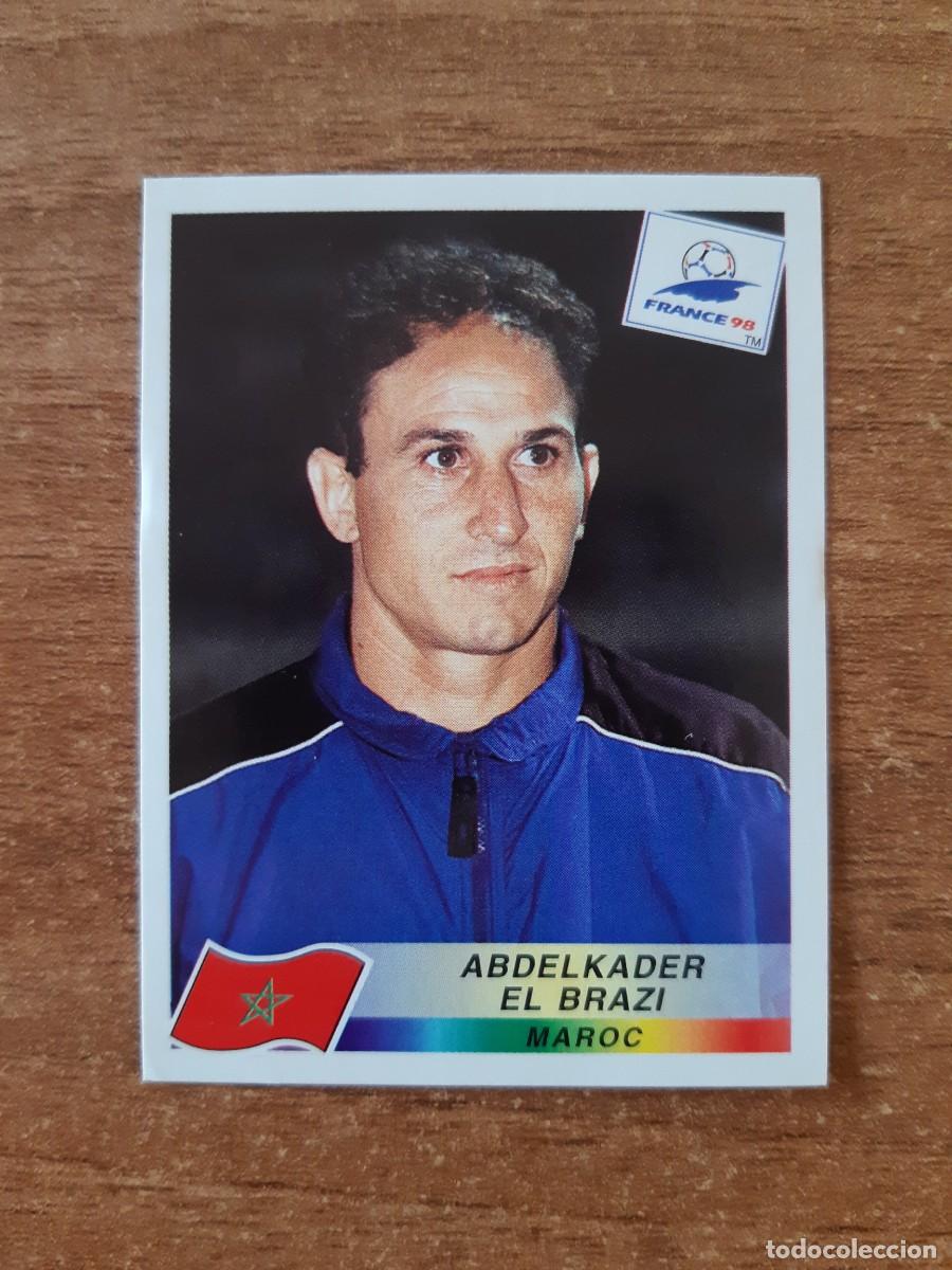 Cromos de f&uacute;tbol: N&deg;51 El Brazi (Marruecos) Mundial France 98 Francia 1998 PANINI. Nunca pegado, sin pegar