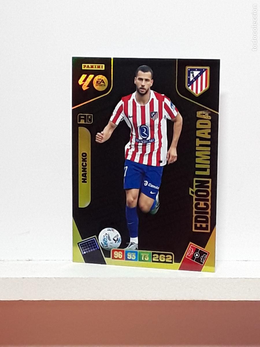 Cromos de f&uacute;tbol: ADRENALYN 2025 2026 25 26 ALBUM PANINI LIGA N LIMITADA ATLETICO MADRID HANCKO