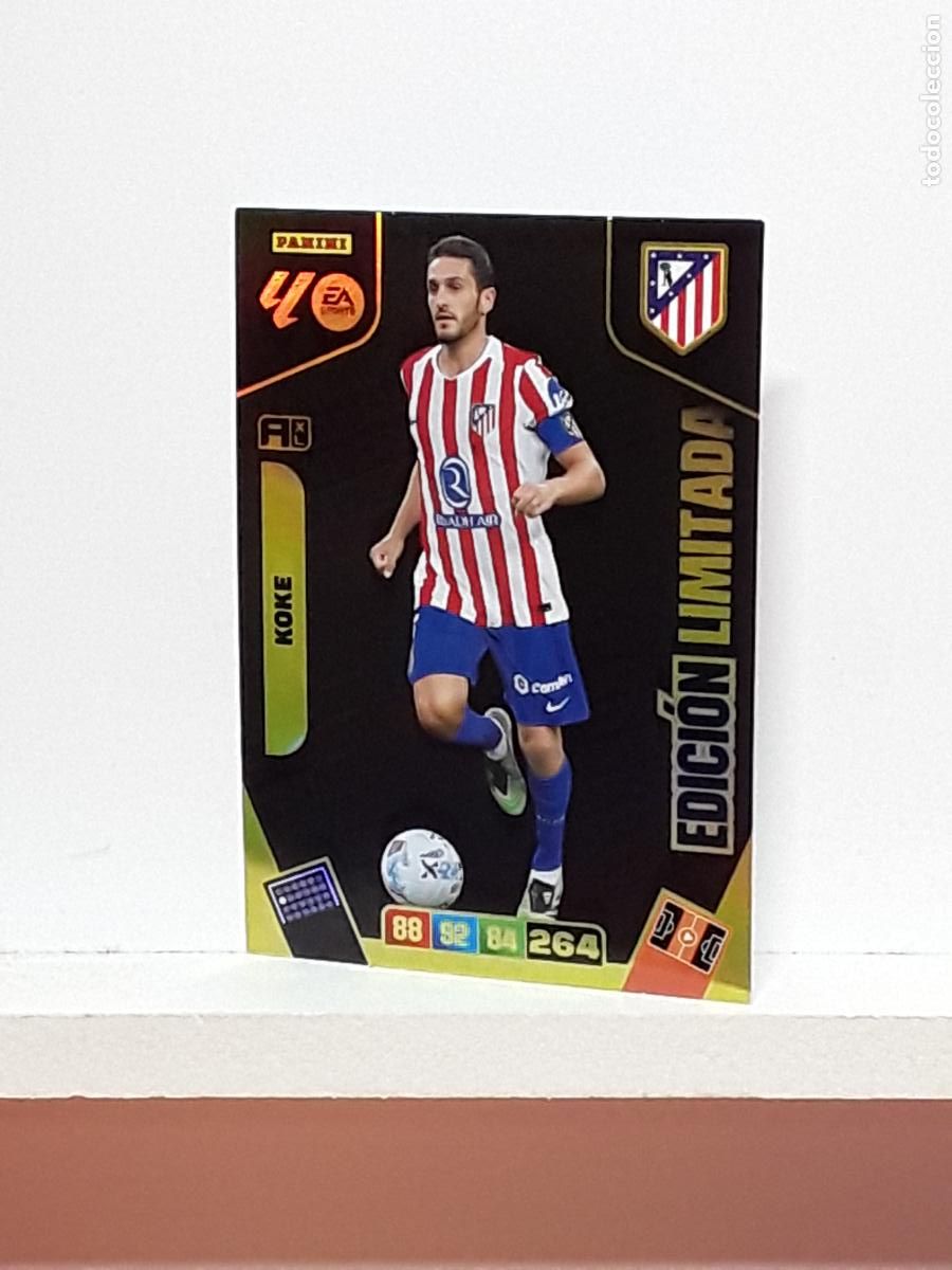 Cromos de f&uacute;tbol: ADRENALYN 2025 2026 25 26 ALBUM PANINI LIGA N LIMITADA ATLETICO MADRID KOKE