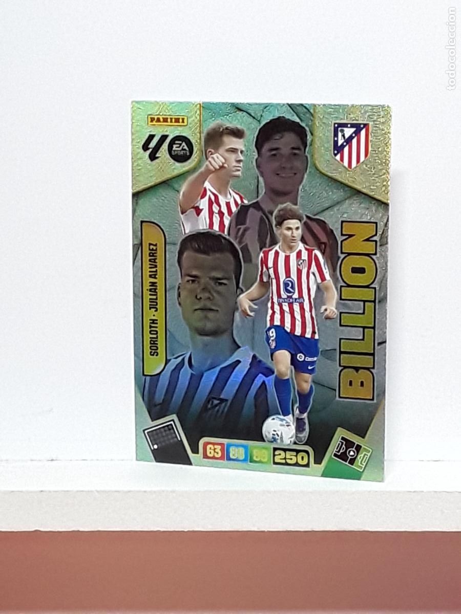 Cromos de f&uacute;tbol: ADRENALYN 2025 2026 25 26 ALBUM PANINI LIGA N LIMITADA ATLETICO MADRID BILLION SORLOTH JULIAN