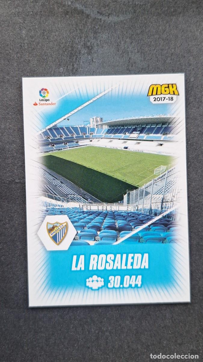 Cromos de f&uacute;tbol: L1 ESTADIO LA ROSALEDA MALAGA C. F. 427 PANINI MEGACRACKS 2017 2018 17 18
