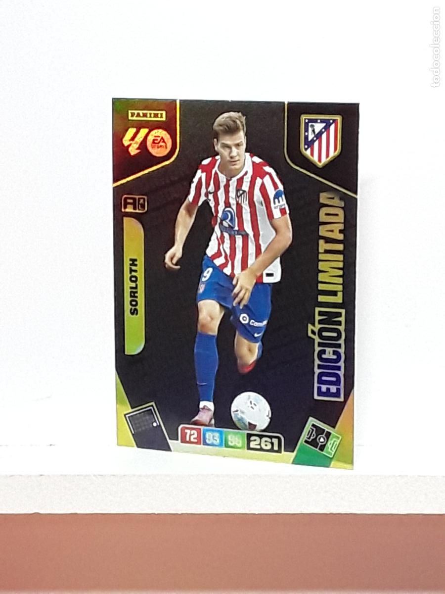 Cromos de f&uacute;tbol: ADRENALYN 2025 2026 25 26 ALBUM PANINI LIGA N LIMITADA ATLETICO MADRID SORLOTH