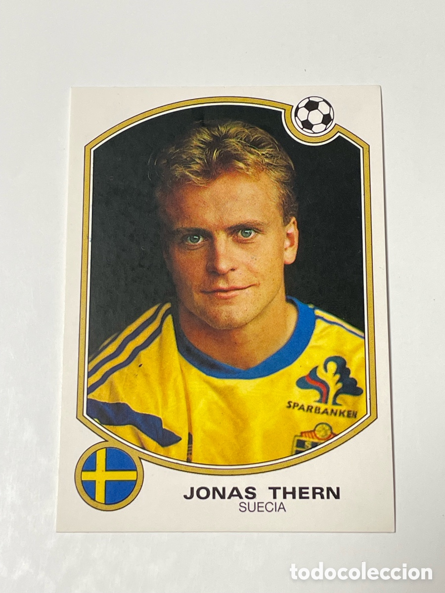 Cromos de f&uacute;tbol: Jonas Thern Suecia Panini 92/93 #215