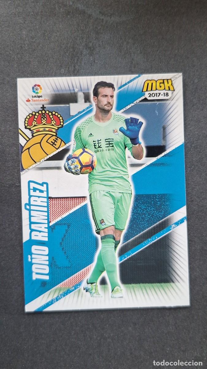 Cromos de f&uacute;tbol: L1 TO&Ntilde;O RAMIREZ REAL SOCIEDAD 435 PANINI MEGACRACKS 2017 2018 17 18