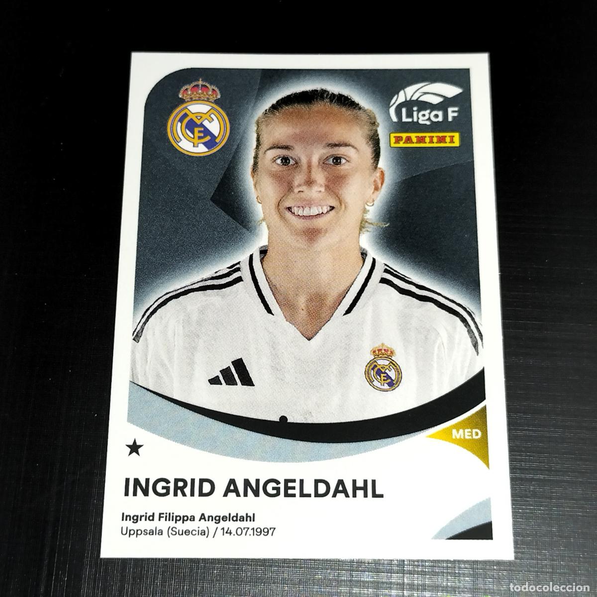 Cromos de f&uacute;tbol: 254 INGRID ANGELDAHL REAL MADRID CROMOS LIGA F FEMENINA PANINI 2024 2025 24 25