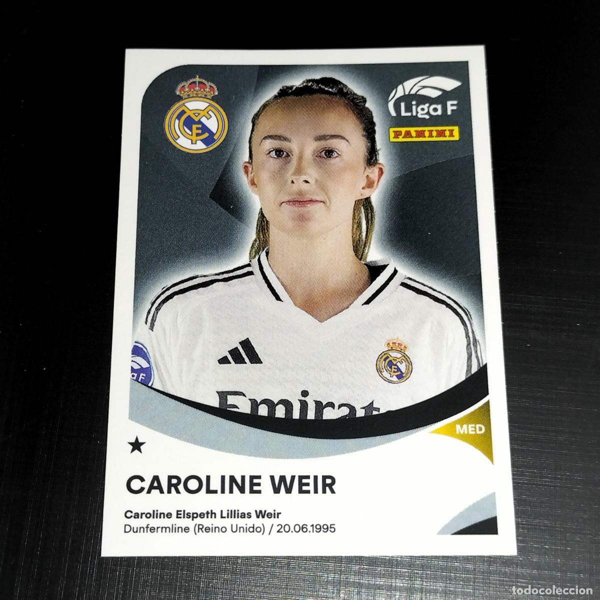 Cromos de f&uacute;tbol: 255 CAROLINE WEIR REAL MADRID CROMOS LIGA F FEMENINA PANINI 2024 2025 24 25