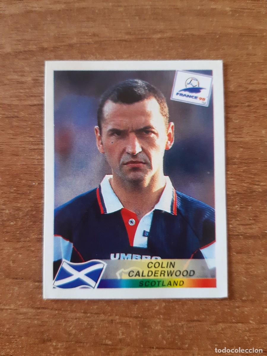 Cromos de f&uacute;tbol: N&deg;37 Colin Calderwood (Escocia) Mundial France 98 Francia 1998 PANINI. Trasera DANONE. Nunca pegado