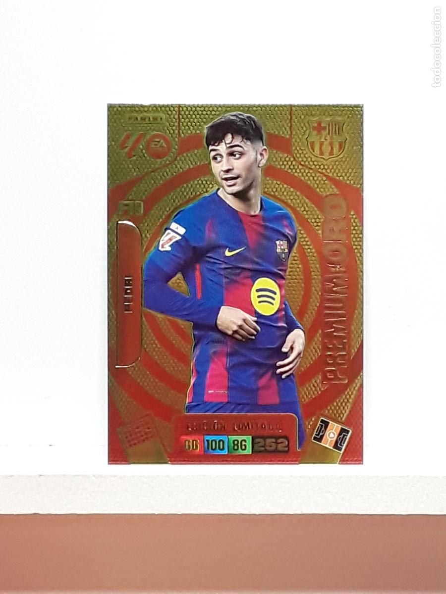 Cromos de Futebol: ADRENALYN 2025 2026 25 26 ALBUM PANINI LIGA N LIMITADA BARCELONA PREMIUM ORO PEDRI
