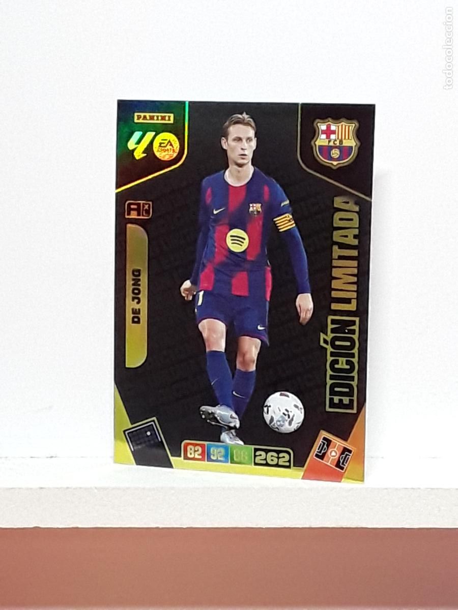 Cromos de f&uacute;tbol: ADRENALYN 2025 2026 25 26 ALBUM PANINI LIGA N LIMITADA BARCELONA DE JONG