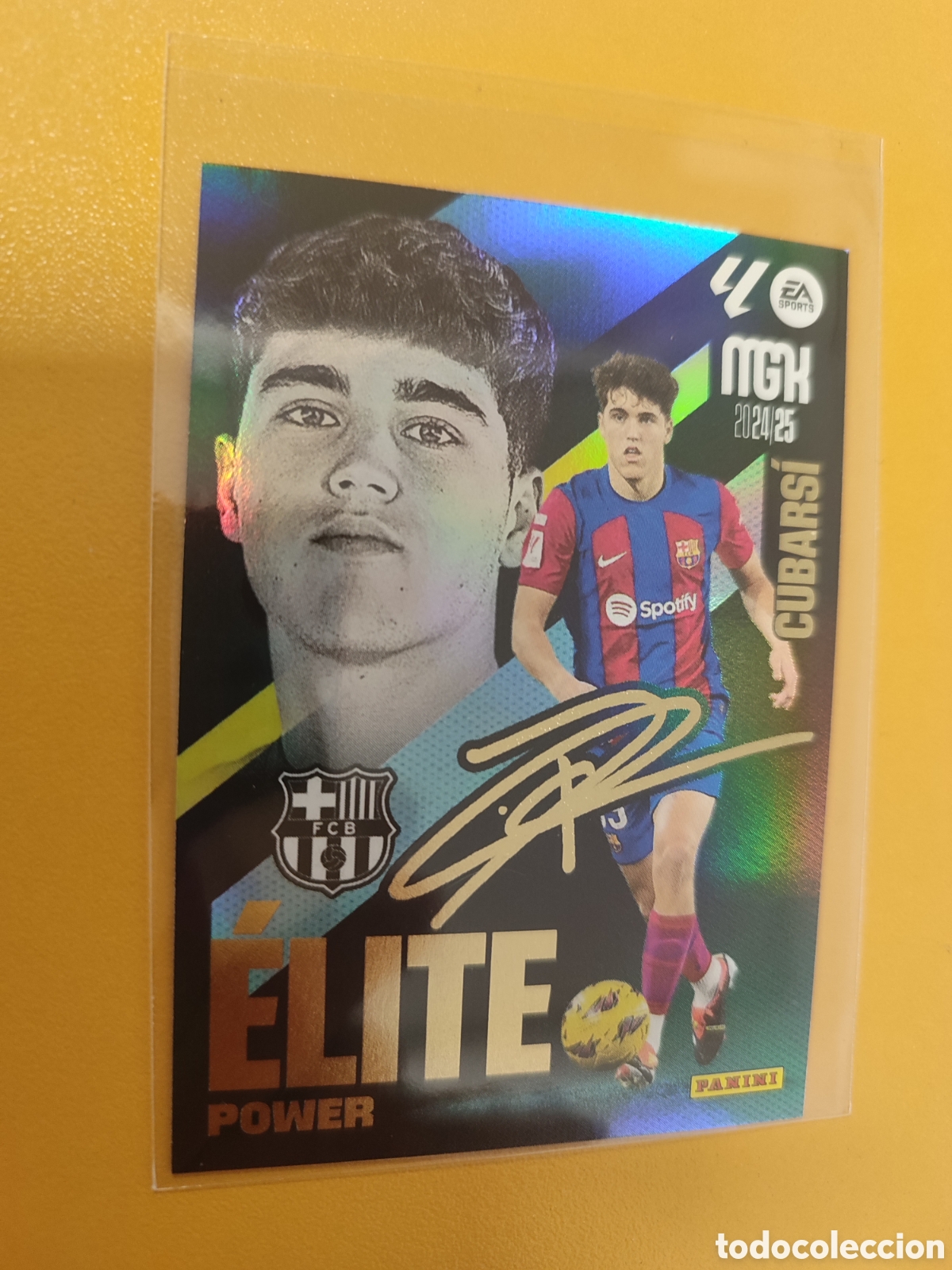 Cromos de f&uacute;tbol: Cubarsi elite Power firmado Megacraks 24/25