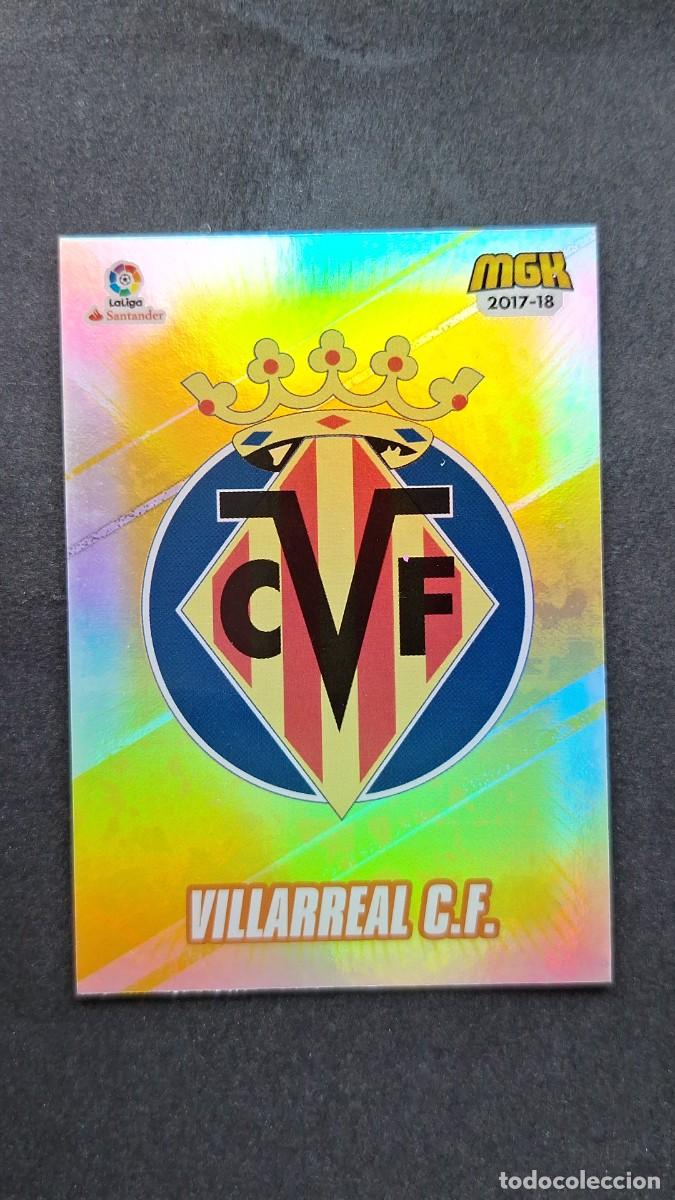 Cromos de f&uacute;tbol: L1 ESCUDO VILLARREAL C. F. 514 PANINI MEGACRACKS 2017 2018 17 18