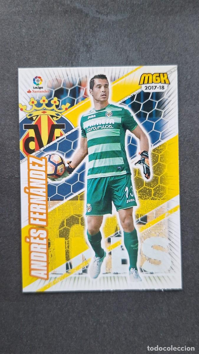Cromos de f&uacute;tbol: L1 ANDRES FERNANDEZ VILLARREAL C. F. 516 PANINI MEGACRACKS 2017 2018 17 18