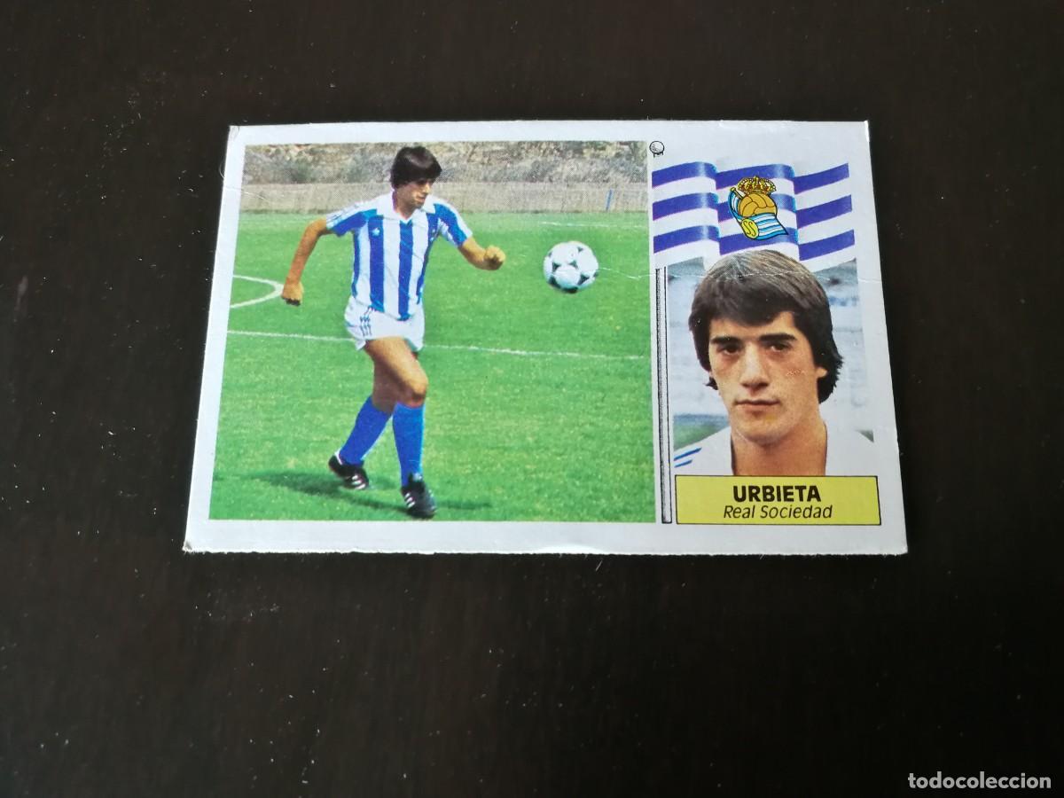 Football Stickers: Urbieta Coloca Real Sociedad Editorial Este 86/87, 1986-1987, despegado